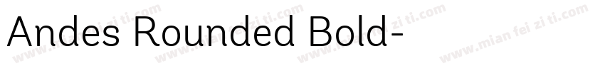 Andes Rounded Bold字体转换